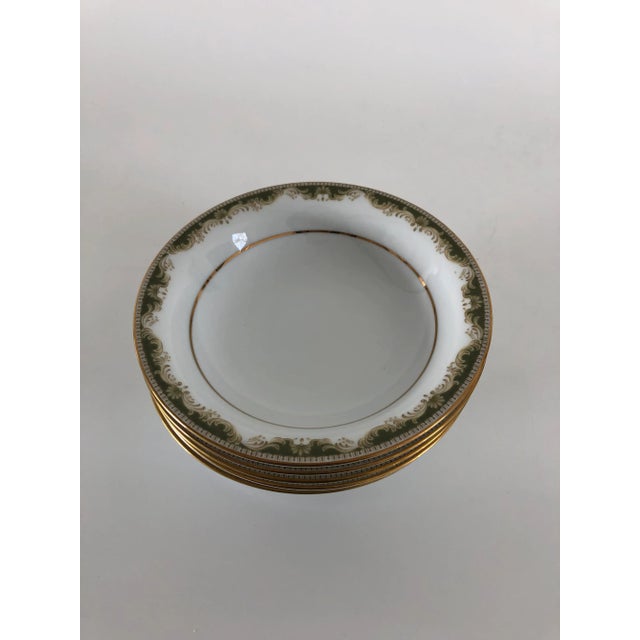 Vintage set of six soup bowls, makers reads” Noritake Warrington 6872” in excellent condition.