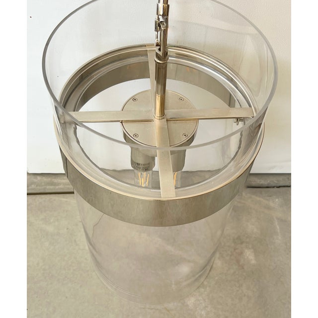 Ian K. Fowler Presidio Nickel Pendant by Ian K. Fowler, for Visual Comfort Signature Large For Sale - Image 4 of 5