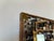 70's Vintage Asian Style Wood and Accent Brass Wall Mirror For Sale - Image 4 of 11