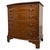 20th Century English Bow-Front Burr Walnut Chest of Drawers For Sale - Image 3 of 13