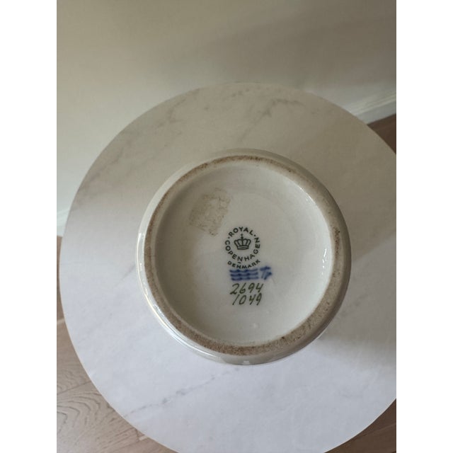 Royal Copenhagen Porcelain Vase — Coastal Cliffs & Seagulls Landscape, Model 2694 — First Quality For Sale In New York - Image 6 of 7