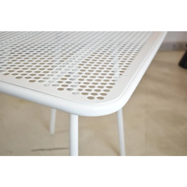 French 'Radar' Metal Garden Table by Rene Malaval, 1940s-1950s For Sale - Image 9 of 11