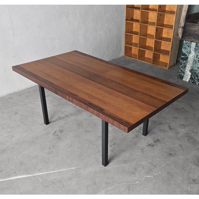 Directional Mid Century Walnut Dining Table by Milo Baughman For Sale - Image 4 of 10