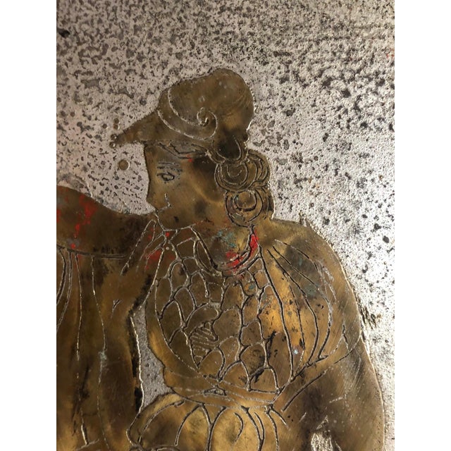 Acid Etched and Bronze Romanesque Coffee Table by Philip and Kelvin Laverne For Sale - Image 10 of 13