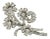 Platinum Diamond & Solid Spinning Floral Spring Brooch Pin For Sale
