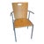 1970s Modernist Chair With Laminated Plywood Seat For Sale