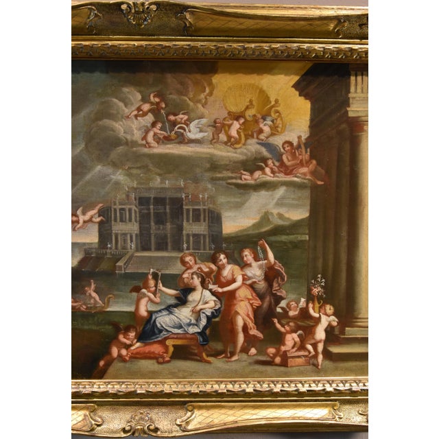 Follower of Francesco Albani, The Toilette of Venus, 1500s-1600s, Oil on Canvas For Sale - Image 13 of 17