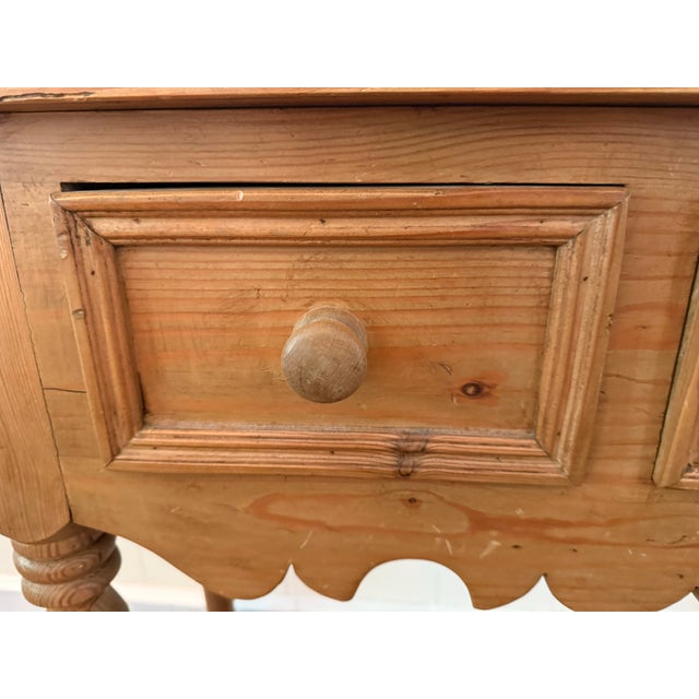 Mid 20th Century Vintage Pine Console Table For Sale - Image 5 of 12