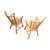 Brown Dutch Oak Dining Armchairs from De Ster Geldermalsen, Netherlands, 1960s, Set of 2 For Sale - Image 8 of 18