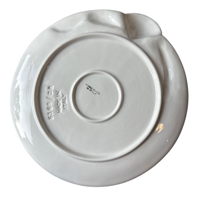 Set of 10 Rare Vintage Italian Hand-Made Coastal Seafood Plate Set For Sale - Image 9 of 11