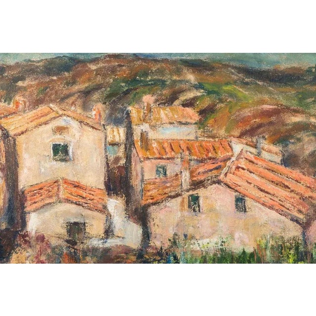 Oil on canvas realized by Pino Romanò (1934) in 1990s. Hand signed. Titled on rear. Very good condition. This piece is...