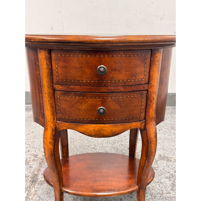 Wood English Traditional Side Table For Sale - Image 7 of 12