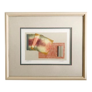 Original 1970s Signed Vintage Framed Art by C. Dunlap For Sale