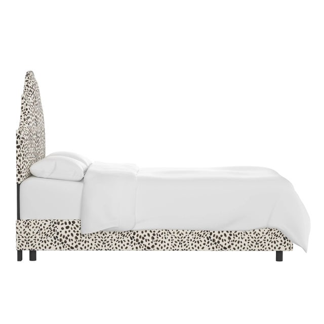 Spritely Home Halsted Bed in Cream Grey Washed Cheetah, California King For Sale - Image 4 of 6