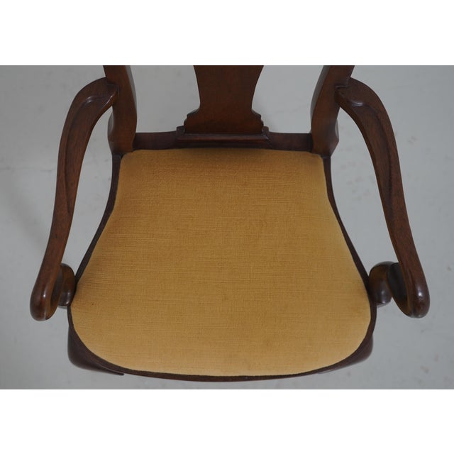 Wood Queen Anne Style Mahogany Diminutive Armchair For Sale - Image 7 of 12