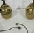Pair of Vintage Brass Capsule Table Lamps With Black Shades For Sale In Wichita - Image 6 of 8