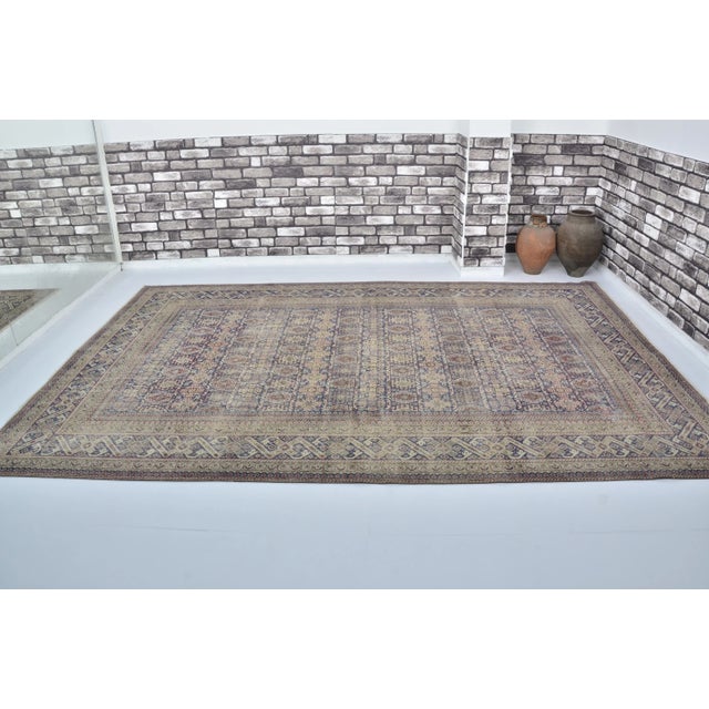 1960s Handmade wool and cotton rug in Turkish Anatolian Carpet, Vintage Area Rug, Turkish Vintage Anatolian Rug, Handmade...