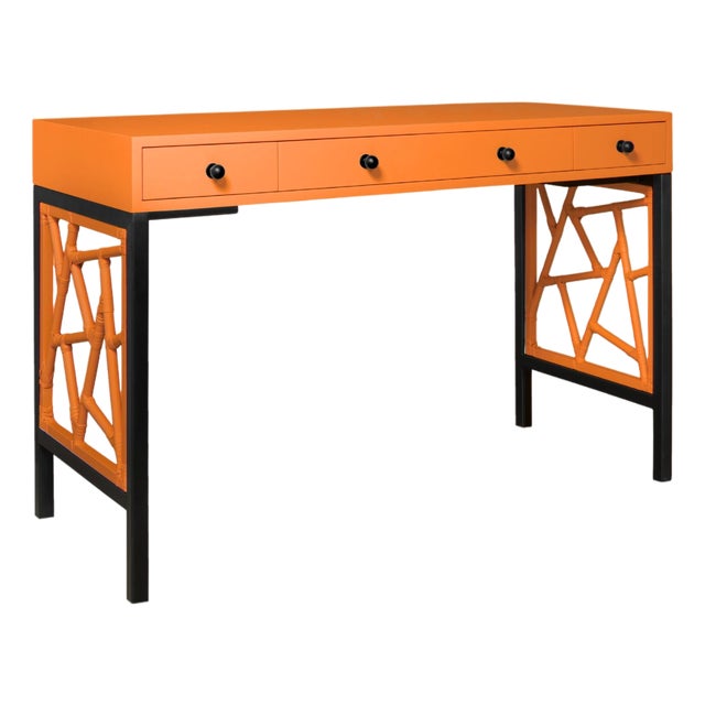 Tiffany Writing Desk - Orange For Sale