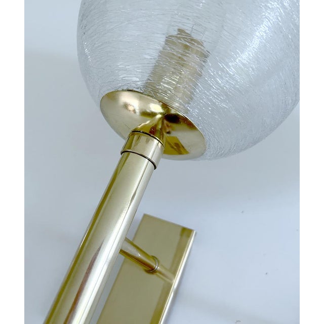 Vintage Brutalist Glass Sconces from Doria Leuchten, Germany, Set of 2 For Sale - Image 16 of 18