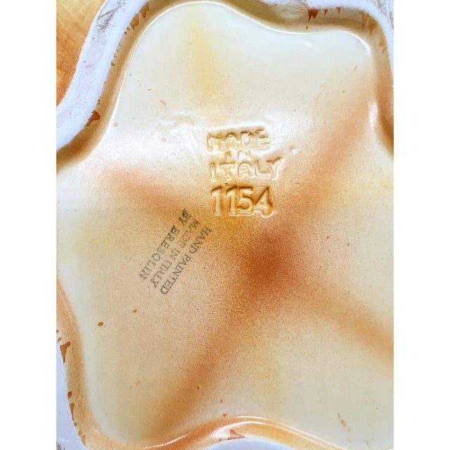 Vintage Italian Hand-Painted Pumpkin Tureen With Ladle – Majolica / Country French / Farmhouse Cottage For Sale - Image 9 of 14