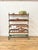 Turquoise Mid-Century Shoe Rack Trolley For Sale - Image 8 of 8