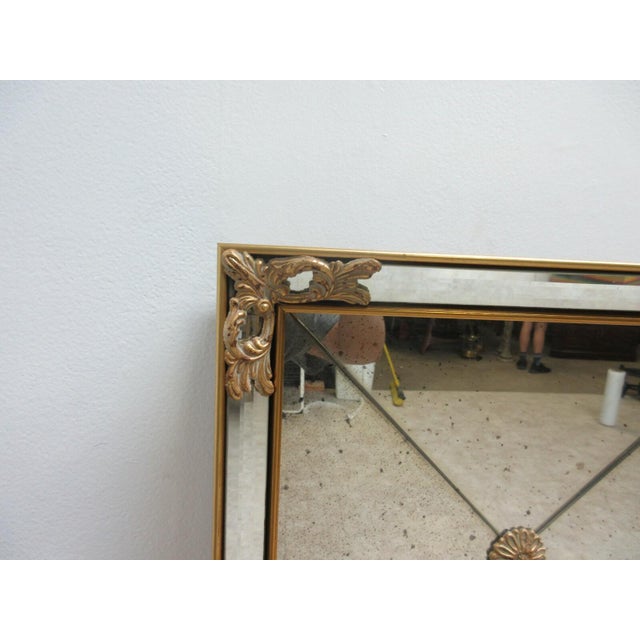 1980s Labarge Gold Gilt Venetian French Mirror Italian Neo Classical Biedermeier For Sale - Image 11 of 12