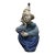 Vintage Porcelana De Cuernavaca Hand-Painted Porcelain "Pensive Clown" Figurine, Mexico For Sale