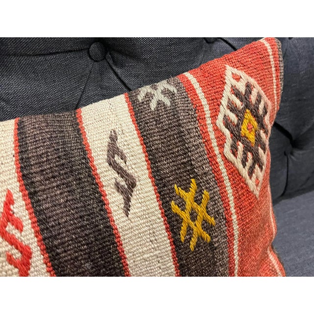 Traditional PILLOW COVER; Made from vintage Kilim Rugs. Each of our pillow covers is cut from an old kilim. This luxury...