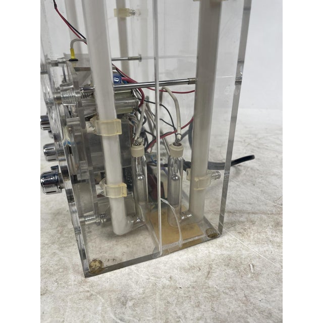 1980s Radio Design in Acrylic Glass and Neon, 1980s For Sale - Image 5 of 18