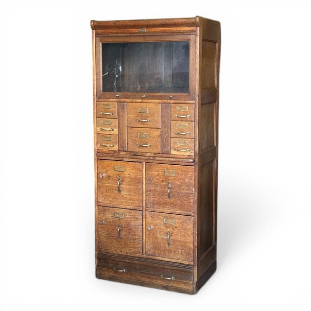 Commercial Filing Cabinet from Globe Wernicke, 1890s For Sale - Image 12 of 12