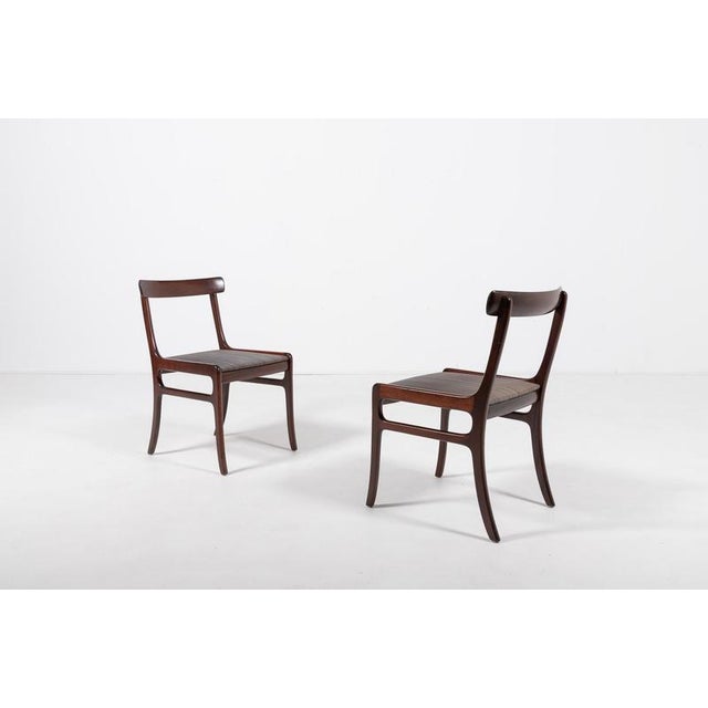 Set of Rungstedlund Dining Chairs by Ole Wanscher for Poul Jeppesen Møbelfabrik, Denmark, 1950s For Sale - Image 3 of 8