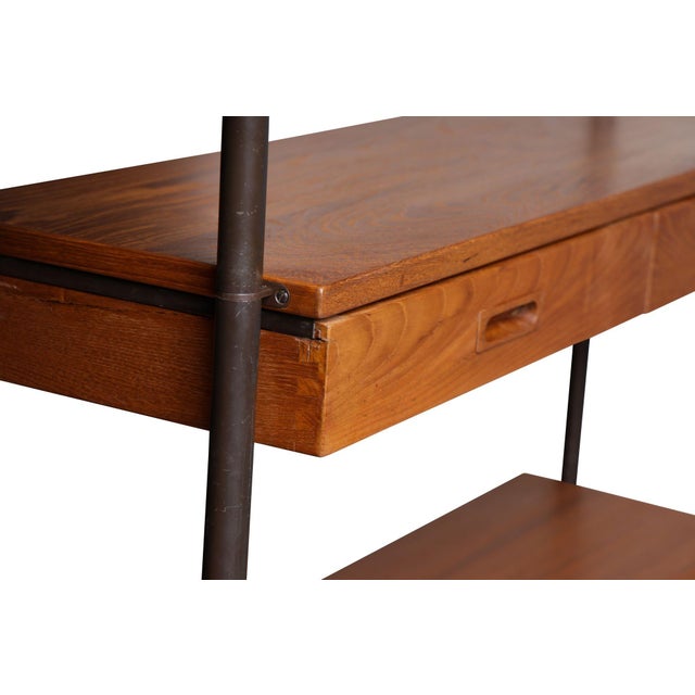 Mid 20th Century Danish Modern Teak Free-Standing Wall Unit With Bar by Lyby Møbelfabrik For Sale - Image 17 of 18