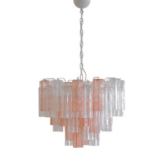 Large Tronchi Murano Glass Chandelier from Made Murano Glass, 1980s For Sale