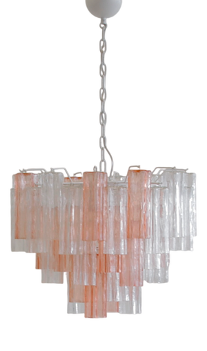 Large Tronchi Murano Glass Chandelier from Made Murano Glass, 1980s