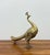 Late 20th Century Vintage Polished Brass Peacock For Sale - Image 5 of 6