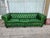 1980s Green Chesterfield Leather Sofa For Sale - Image 4 of 12