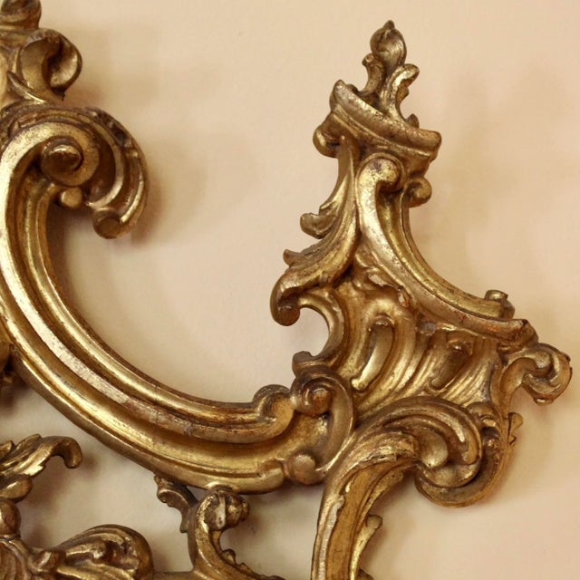 Italian Carved and Gilded Chippendale Rococo Style Mirror For Sale - Image 6 of 13