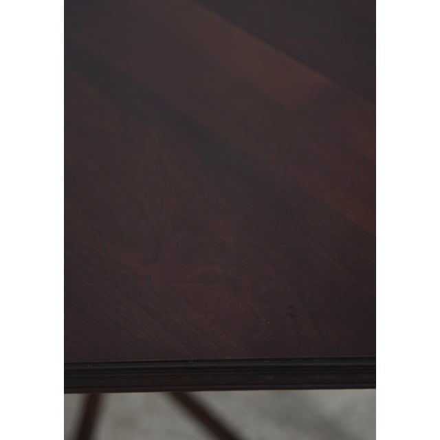 Pair Ethan Allen Georgian Court Cherry Drop Leaf End Tables For Sale - Image 15 of 18