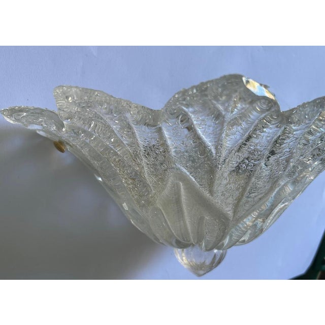 Ice Queen Murano Glass Ceiling Light and Sconces, 1980s, Set of 3 For Sale - Image 16 of 17
