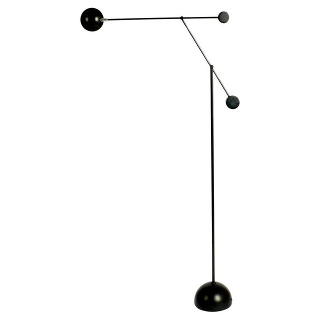 Counter Balance Floor Lamp in Black, 1970s For Sale - Image 16 of 16