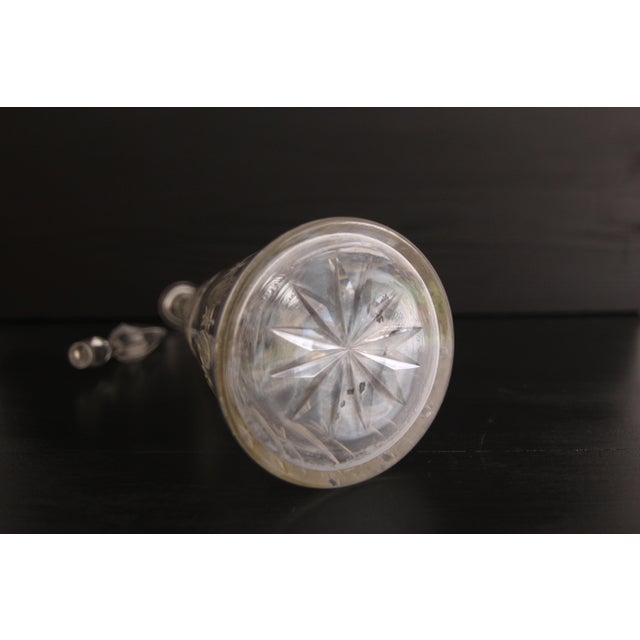 Glass 20th Century Crystal Glass Carafe, 1960s For Sale - Image 7 of 8