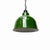 Green Enameled Pendant Light, 1950s For Sale - Image 4 of 11