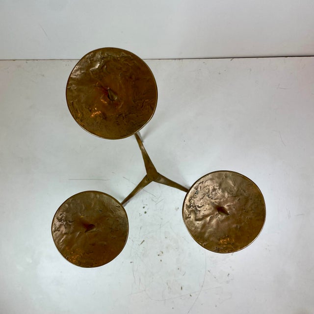 Brutalist Floor Candleholder by Michael Harjes, Germany, 1960 For Sale - Image 13 of 14