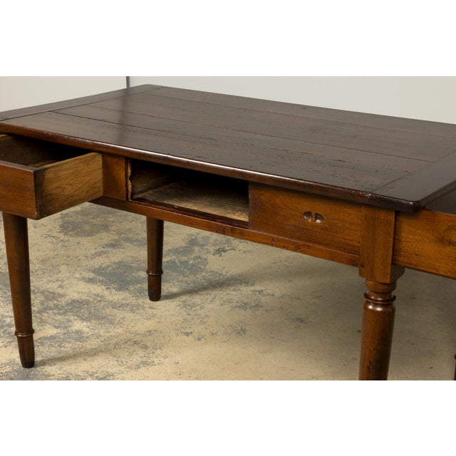 Mid-19th Century French Louis Philippe Walnut Writing Table For Sale - Image 9 of 18