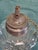 Matched Pair Antique 1830s-1850s Flint Glass Whale Oil Lamps Pewter Burner For Sale - Image 11 of 14