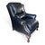 Hancock & Moore Hancock & Moore Deep Navy Blue Leather Wingback Armchair With Ball and Claw Feet For Sale - Image 4 of 9