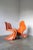 Mid-Century Modern Orange Panton Chairs by Verner Panton, Set of 4 For Sale - Image 3 of 8