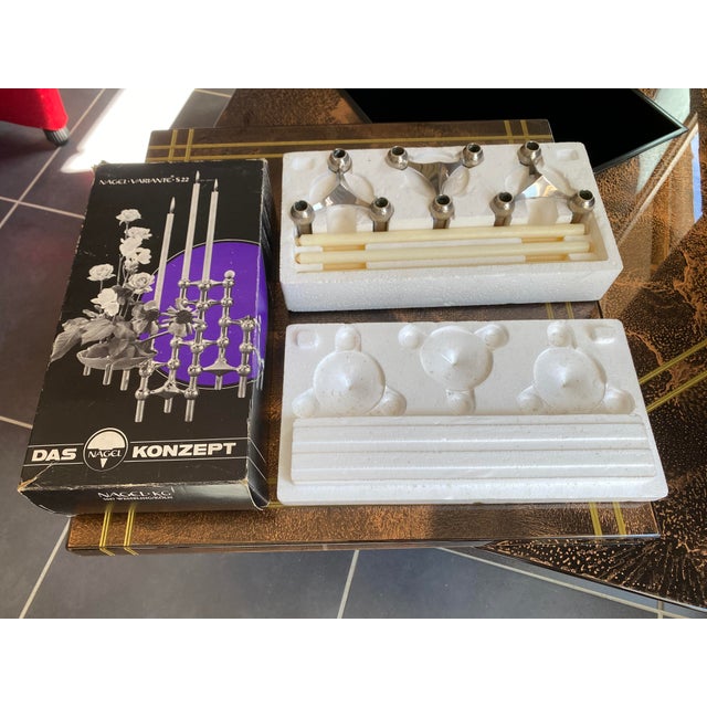 Vintage S22 Candlesticks and Adjustable Candles from NAGEL, 1970, Set of 12 For Sale - Image 17 of 18