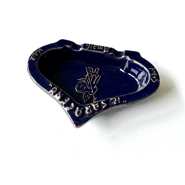 1970s Amalfi Coast Italian Pottery Hotel Ashtray For Sale - Image 5 of 12