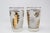 Vintage Libbey Cocktail Glasses Set, Frosted Glass with Gold Leaf For Sale - Image 12 of 18